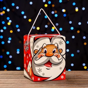 Подарочная коробка "Смекубик Дед Мороз",12 х 12 х 15,5 см