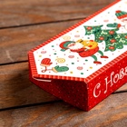 Подарочная новогодняя коробка «Конфета танцы у елки», для сладких подарков, 10×20×4.3 см - Фото 2