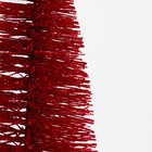 Декор новогодний «Ёлка в красном цвете с блестками», 8×8×15 см - Фото 2