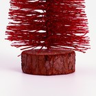 Новогодний декор «Ёлка в красном цвете с блестками» 8 × 8 × 15 см - Фото 3
