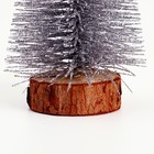 Новогодний декор «Ёлка в серебристом цвете с блёстками» 8 × 8 × 15 см - Фото 3