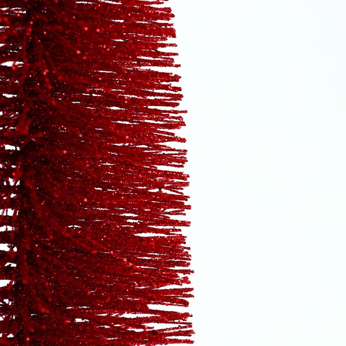 Новогодний декор «Ёлка в красном цвете с блестками» 8 × 8 × 20 см - фото 1907841741