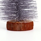 Новогодний декор «Ёлка в серебристом цвете с блёстками» 8 × 8 × 20 см - Фото 3