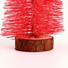 Декор новогодний «Ёлка в розовом цвете с блёстками», 8×8×20 см - Фото 4