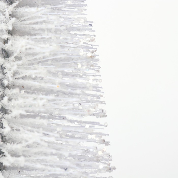 Сувенир новогодний «Ёлка в белом цвете с блёстками» 8 × 8 × 20 см