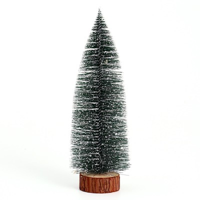 Декор новогодний «Ёлочка зелёная в снегу», 8×8×30 см