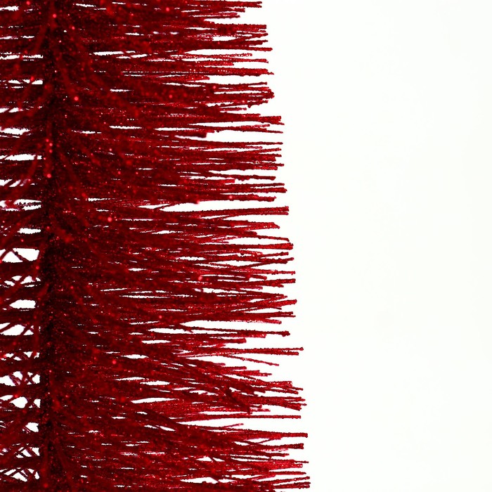 Новогодний декор «Ёлка в красном цвете с блестками» 8 × 8 × 30 см - фото 1885770333
