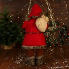 Дед Мороз "С фонариком и веточками" 60 см, красный - Фото 3