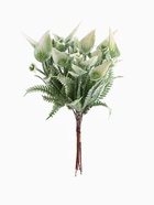 Еловая ветка декоративная «Зимнее волшебство. Сальвия блеск», 13 см - фото 60124413