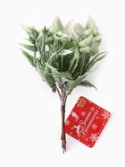 Еловая ветка декоративная «Зимнее волшебство. Сальвия блеск», 13 см - фото 60820364