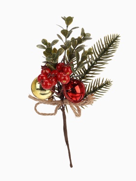 Еловая ветка декоративная «Зимнее волшебство. Грёзы», 23 см