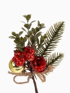 Еловая ветка декоративная «Зимнее волшебство. Грёзы», 23 см - Фото 5