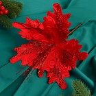 Декор "Зимний цветок" узоры, 24х15 см, красный - Фото 2