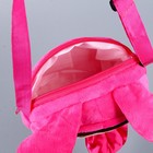 Сумка мягкая «Девочка зайчик», 30 × 17,5 см, розовый цвет - фото 8998381