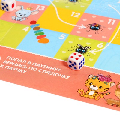 Настольная игра Десятое Королевство «Веселые ходилки» 4 в 1, для девочек