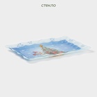 Блюдо новогоднее прямоугольное Доляна «Зимняя сказка», 25×15 см, стекло - Фото 2