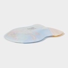 Блюдо новогоднее сервировочное Доляна «Бант. Зимняя сказка», 19×14 см, стекло - Фото 3