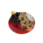 Блюдо стеклянное сервировочное Доляна «Ёлочная игрушка. Огненный дракон», 18,2×15,5 см - Фото 2