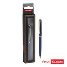 Ручка подарочная, шариковая Luxor "Venus", чернила синие, кнопочный механизм, в футляре - фото 9609329