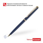 Ручка подарочная, шариковая Luxor "Venus", чернила синие, кнопочный механизм, в футляре - фото 9609331