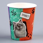 Стакан одноразовый бумажный "Коты", 250мл (комплект 10 шт) - фото 23297358 Стакан одноразовый бумажный "Коты", 250мл (комплект 10 шт) - фото 23297358