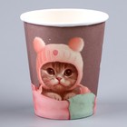 Стакан одноразовый бумажный "Котик",мяу, 250мл (комплект 10 шт) - фото 38411872 Стакан одноразовый бумажный "Котик",мяу, 250мл (комплект 10 шт) - фото 38411872