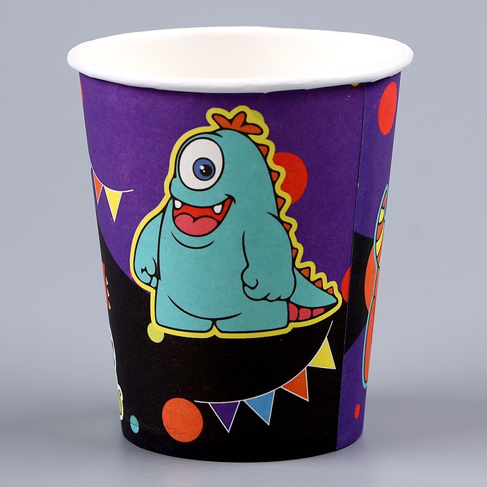 Стакан бумажный «Монстрики», 250 мл 9826255