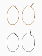 Серьги кольца QF «Классика», d=5 см, миксы - Фото 1