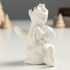 Сувенир керамика "Дракоша - обнимашки" бело-золотой 7х5,5х9,3 см - Фото 4