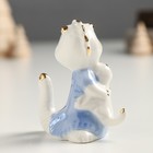 Сувенир керамика "Дракончики мама и малыш Снежок" с золотом 4х6,5х7 см - Фото 5