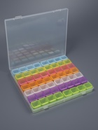 Органайзер для хранения мелочей, 56 ячеек, 21×17.7×2.6 см, разноцветный - Фото 4