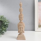 Сувенир полистоун "Четырёхликий будда" песочный 6х6х26,5 см - фото 320083848
