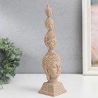 Сувенир полистоун "Четырёхликий будда" песочный 6х6х26,5 см - Фото 2