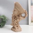 Сувенир полистоун бюст "Пират в шляпе с кинжалом" песочный 13х18х32 см - Фото 4