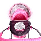 Коляска для кукол «Сладкий зайчик» универсальная, с корзиной и сумкой - Фото 9