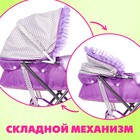 Коляска для кукол «Любимый малыш» универсальная, с корзиной - Фото 3