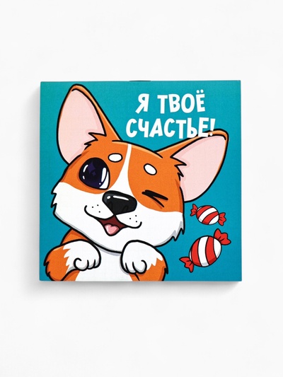 Блокнот 10×10, 16 л. в клетку «Корги»
