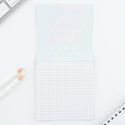 Блокнот 10×10, 16 л. в клетку «Кот»