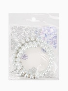 Браслет-пружинка «Жемчужинка морская» 3 ряда, белый в серебре, L=7 см - Фото 7