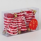 Ёлочные игрушки 6 шт. «Ёлочка праздничная» 3.5×7 см, красный - Фото 2