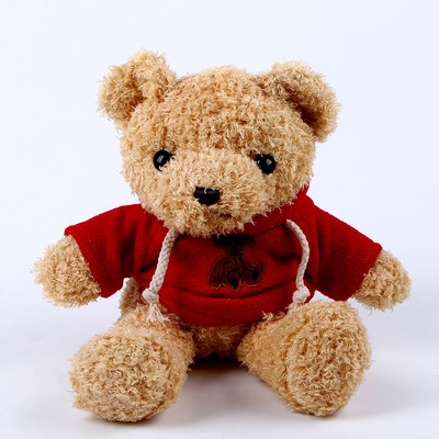 Мягкая игрушка «Медведь» в кофте, 30 см, цвет красный