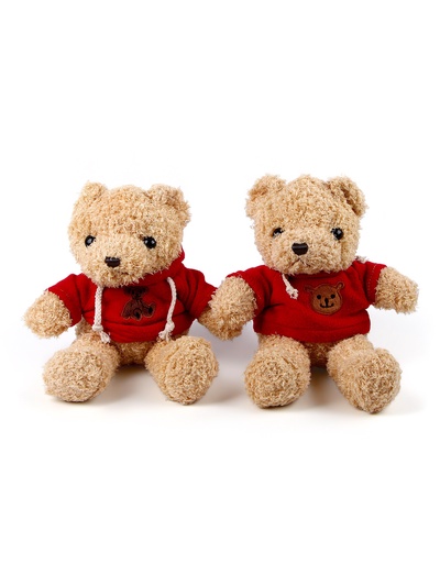 Мягкая игрушка «Медведь», в кофте, 30 см, красная