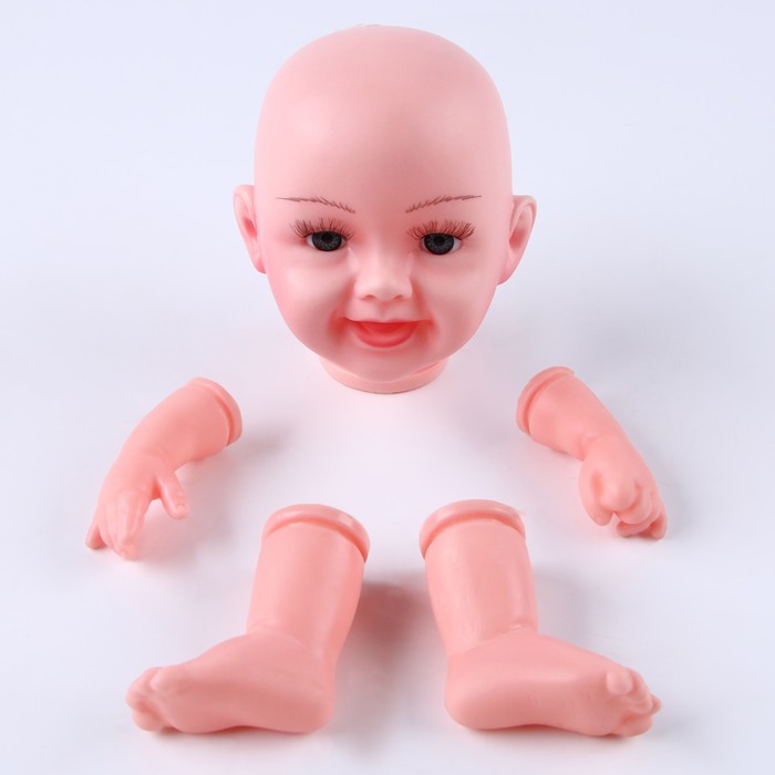 Набор для изготовления куклы: голова, 2 руки, 2 ноги, на куклы 45 см - Фото 1