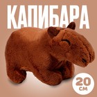Мягкая игрушка «Капибара», 20 см, цвет тёмно-коричневый - Фото 1