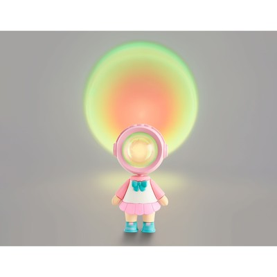 Атмосферная светодиодная настольная лампа с сенсорным выключателем Ambrella light, Desk, DE8244, LED, 3 Вт, 225Lum, RGB, цвет розовый