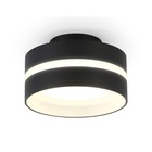 Светильник накладной со сменной лампой Ambrella light, Techno, TN5421, GX53, цвет чёрный песок, белый матовый - фото 291752695