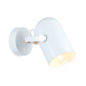 Спот накладной с выключателем в стиле лофт Ambrella light, Traditional, TR8202, E27, цвет белый