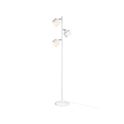 Напольный светильник со сменной лампой в стиле лофт Ambrella light, Traditional, TR8154, 3хE27, цвет белый