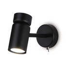 Настенный светильник с выключателем и сменной лампой TA13184, GU10, 12Вт, 120х60х150 мм, цвет чёрный - фото 4129324