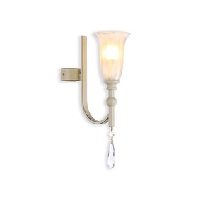 Светильник настенный с хрусталём Ambrella light, Traditional, TR3252, 1хE14, цвет бежевый, золото